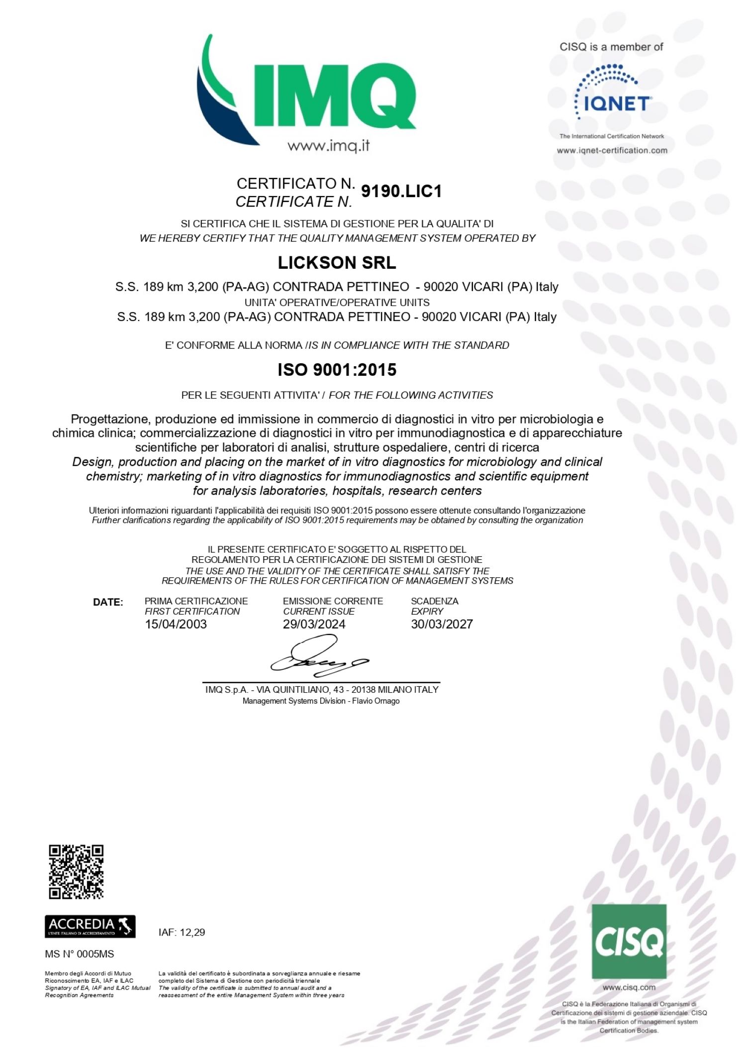 LICKSON-ISO-9001-2015